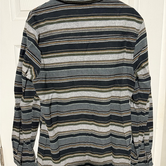 Quiksilver Men's Multicolor Striped Button Down Shirt. - Picture 2 of 3